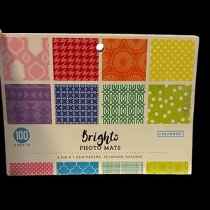 NWT-Colorbök Brights Photo Mats